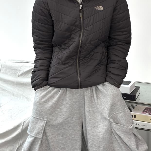 노스페이스 브이 익스플로링 브라운 경량패딩 L