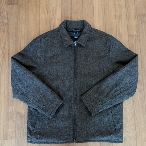 [L] 00‘s Gap padded 헤링본 자켓