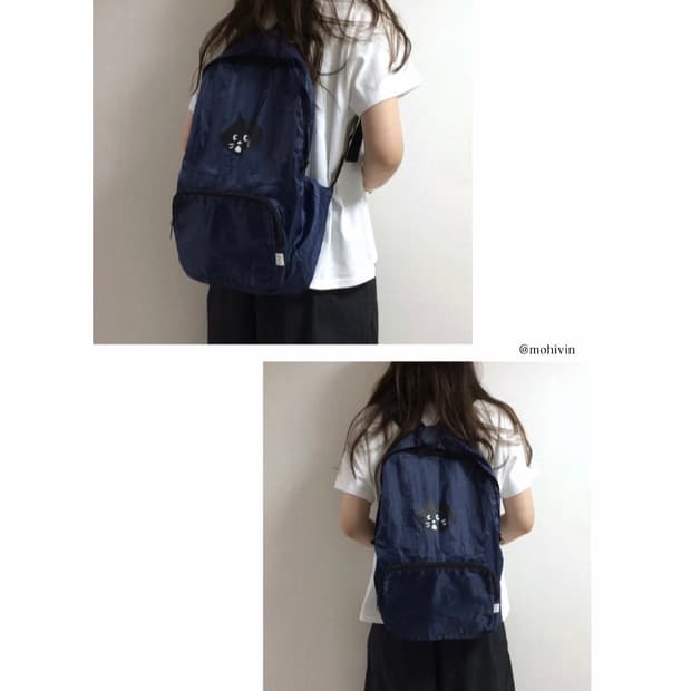 Ne-net 네넷냐 프린팅 포켓터블 경량 백팩