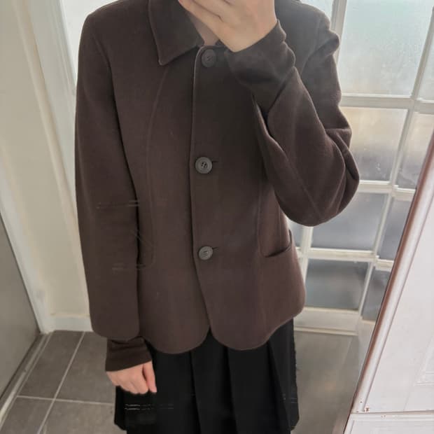 빈티지 코코아 숏코트