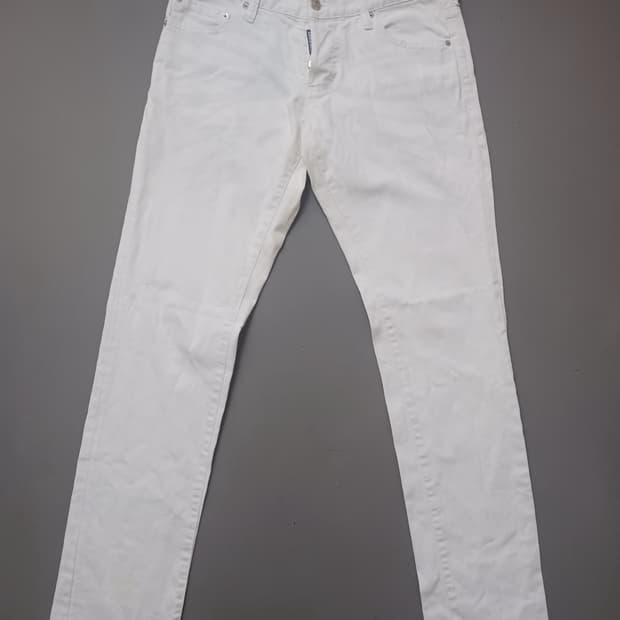 [31] 정품 디스퀘어드2 링클다이 화이트 슬림진 청바지
