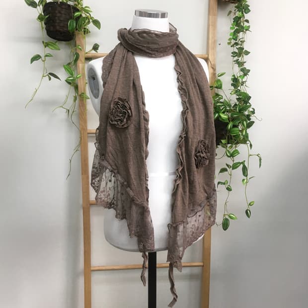 JPN/ 모리걸스카프 모리룩스카프 오리엔탈스카프 레이스스카프 