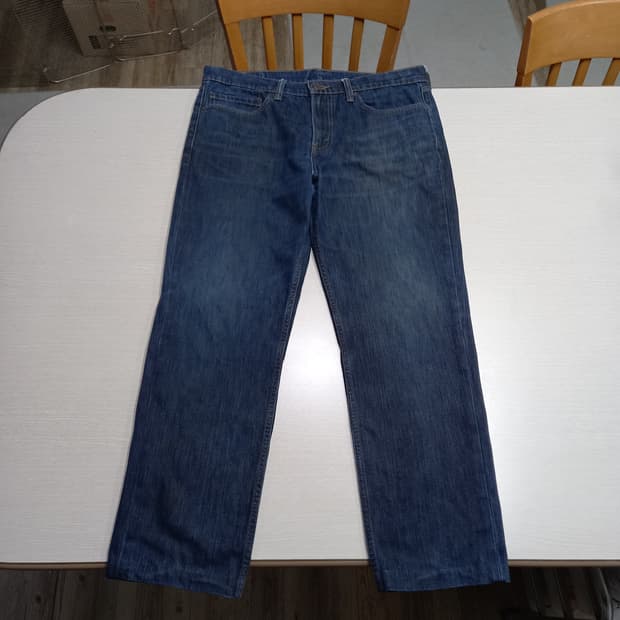 34 리바이스511 워싱 스판 슬림일자진 진청 34-566