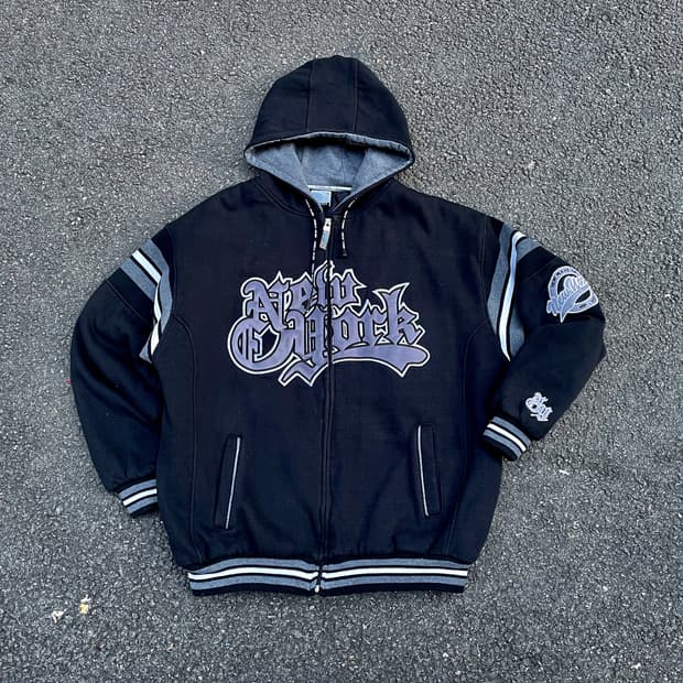 90s 플레이어즈 월드 와이드 사우스 올드스쿨 사이드 후드 집업 XXL