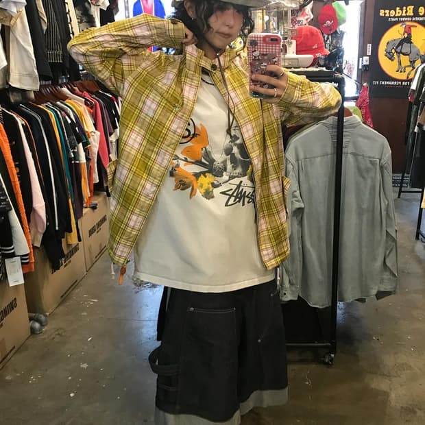 Stussy Check Pattern Hooded Jacket