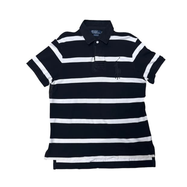 폴로 커스텀핏 빅포니 스트라이프 카라티