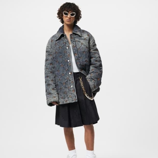 [XL] 루이비통 패디드 데님셔츠 판매합니다