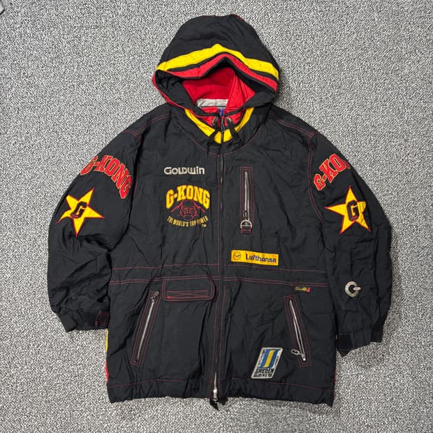 골드윈 G-KONG 90s 올드스쿨 투웨이 후드 점퍼 (M)