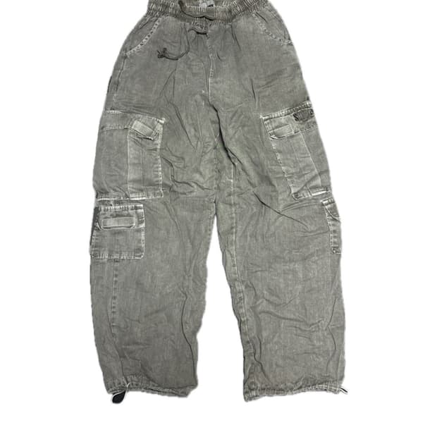 스케이터락 카고 스트링 팬츠 베이지