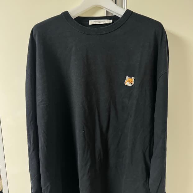 메종키츠네 롱슬리브 XL 블랙