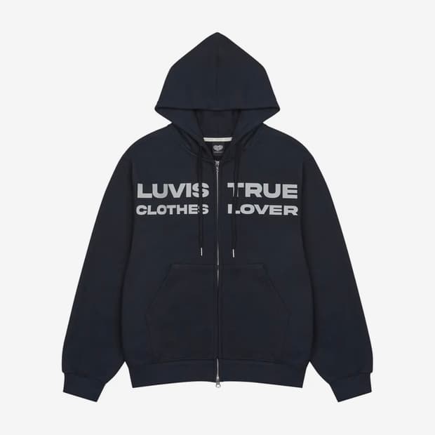 러브이즈트루 네이비 후드집업
