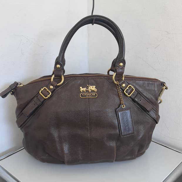 Coach vintage leather shoulder+cross bag