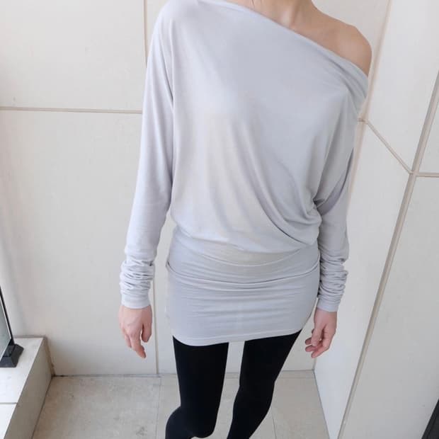 Grace drape top - white
