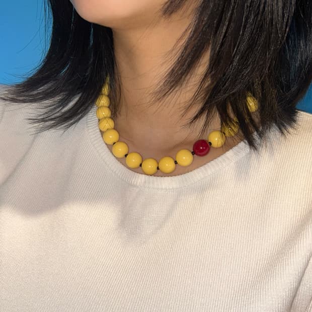 Butter cherry necklace 