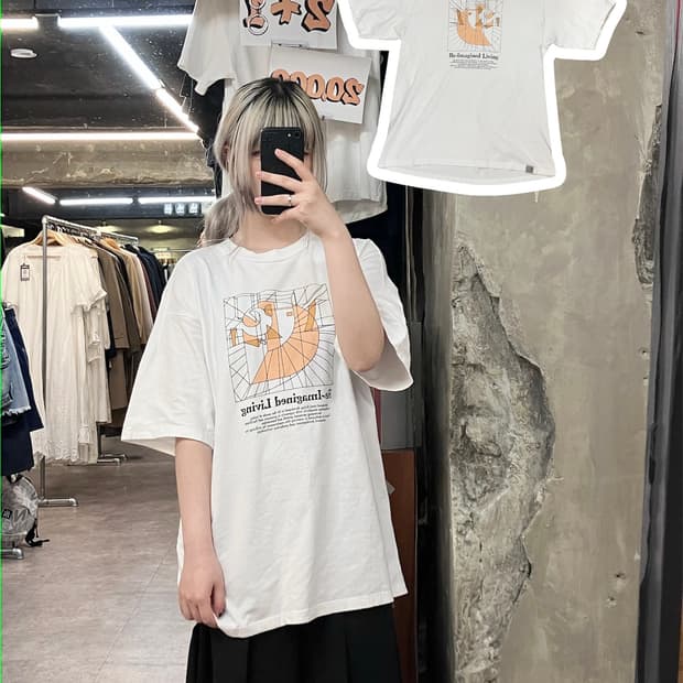 칼하트 반팔 티셔츠 화이트 L #csz3860