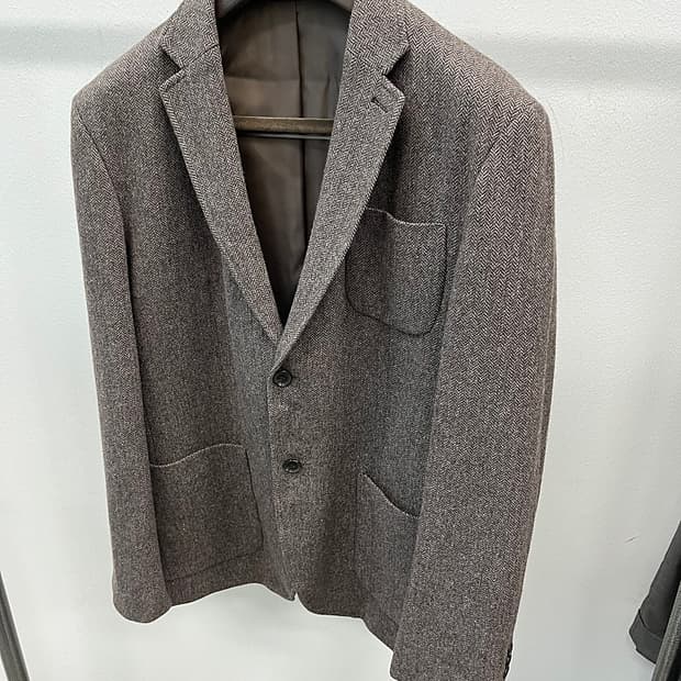 110) 헨리코튼 헤링본 자켓 