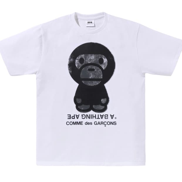 [2컬러/미개봉새상품] bape 베이프 꼼데가르송 반팔 티셔츠