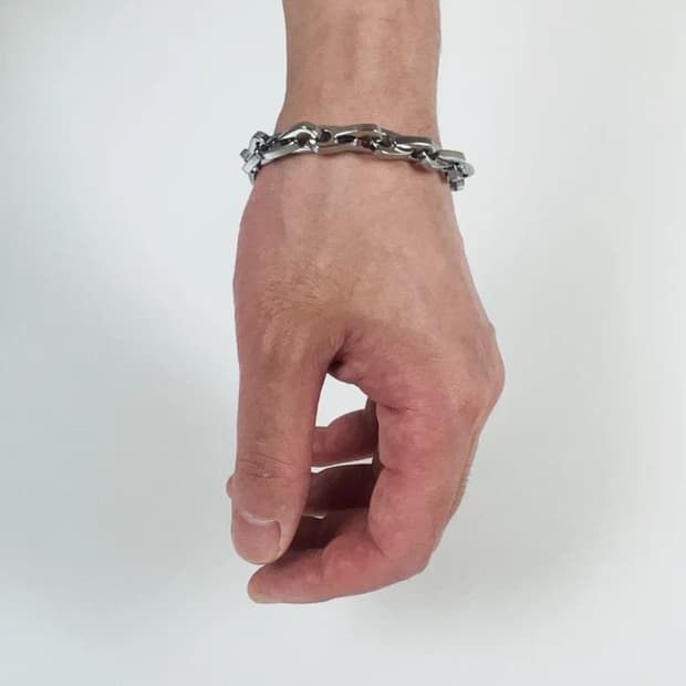 섹스토 Bottle Cap Chain Bracelet Silver