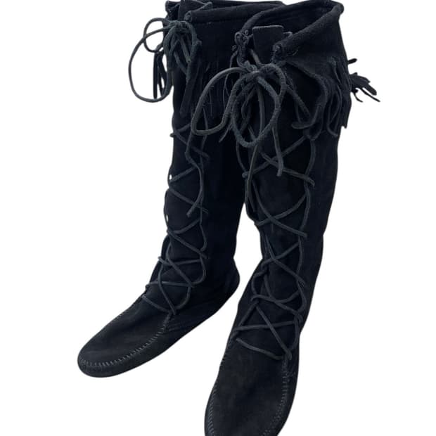 Minnetonka suede long boots