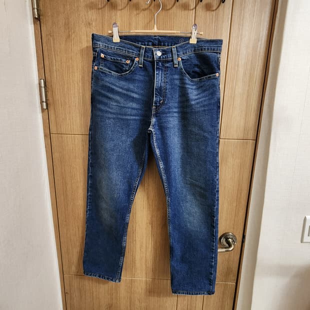 (34)리바이스 502 테이퍼드 웜진 데님 팬츠