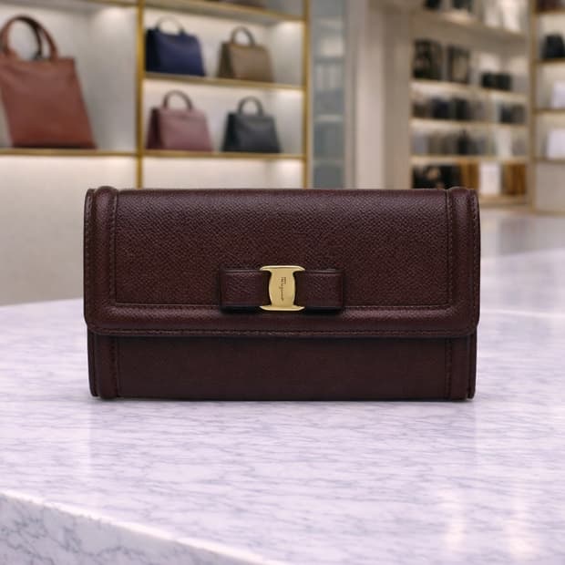 [A급] 페라가모 바라 보우 장지갑 판매합니다!!!