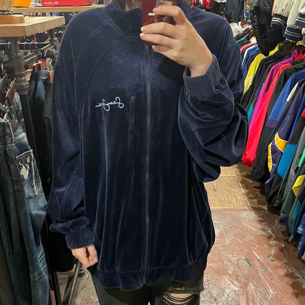 [HI] 빈티지 집업 네이비