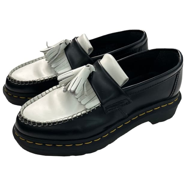 DR. MARTENS 아드리안 블랙-화이트 테슬로퍼 UK 3