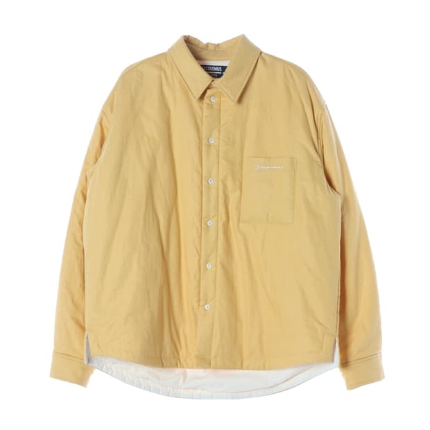 (새상품) 자크뮈스 르 라피아 오버핏 패디드 패딩 셔츠 재킷