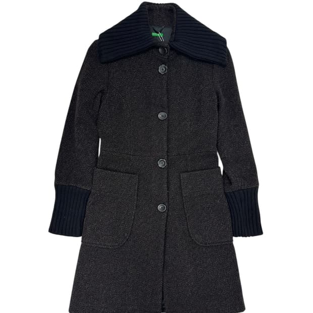 베네통 울 코트