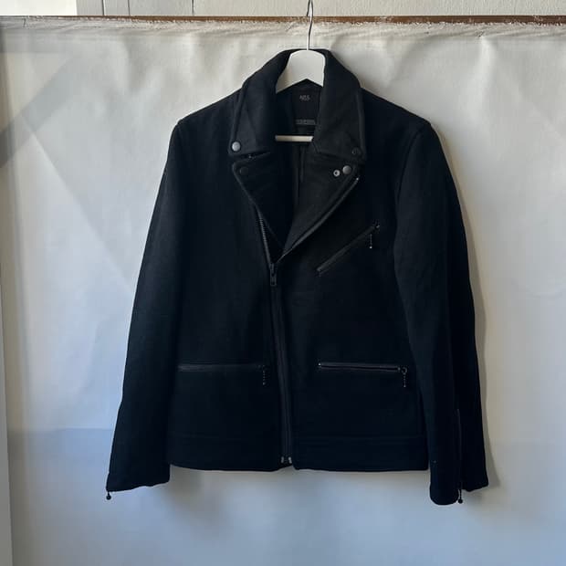 [AZUL BY MOUSSY] wool blend rider jacket