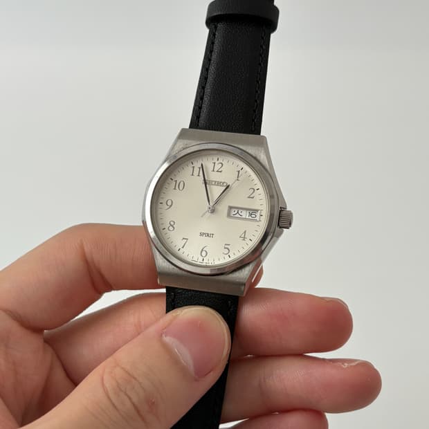 90s spirit arabic index silver quartz