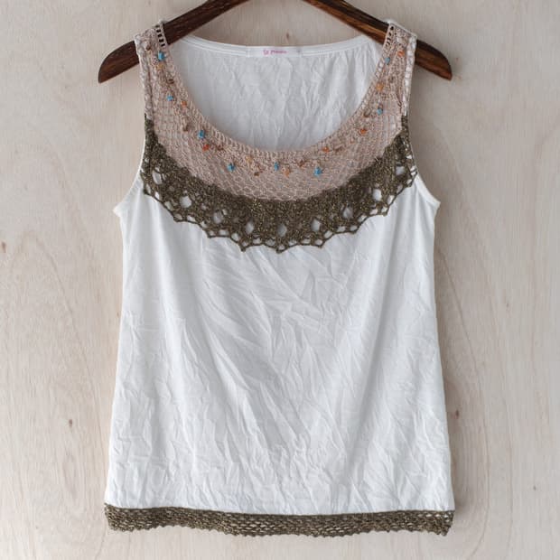 beads crochet sleeveless