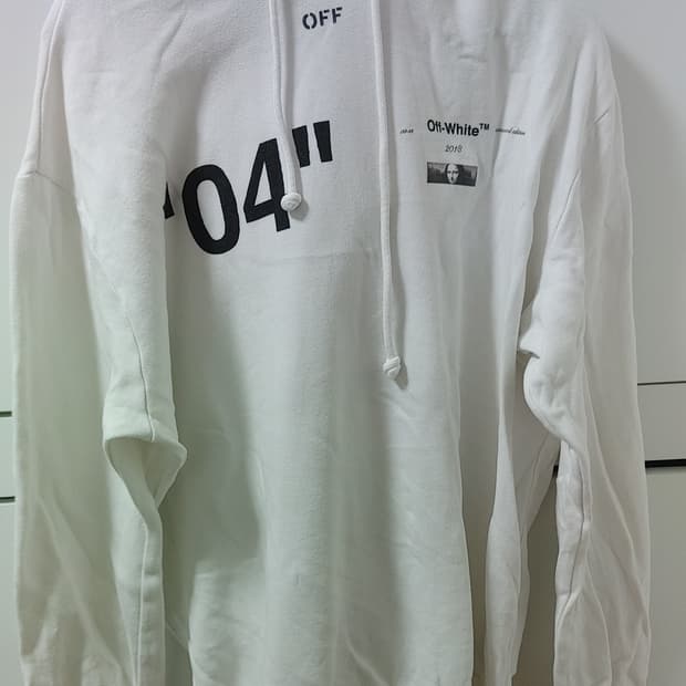 오프화이트 18FW 모나리자 후드티 M
