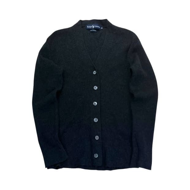 W 90 폴로랄프로렌 울 골지 가디건