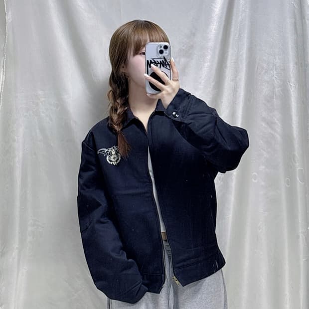 디키즈 블랙 누빔 워크자켓 