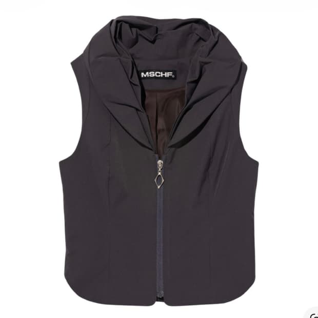 Mischief 미스치프 나일론 이브닝 베스트 차콜