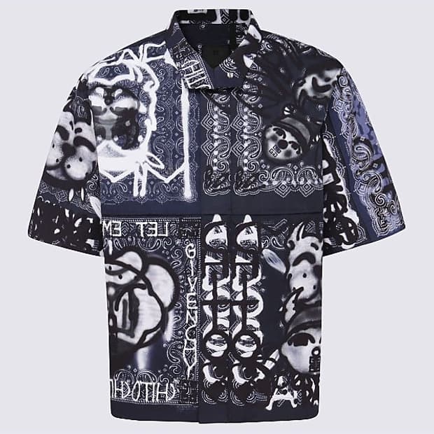 [41] 지방시 X 치토 반다나 셔츠 블랙