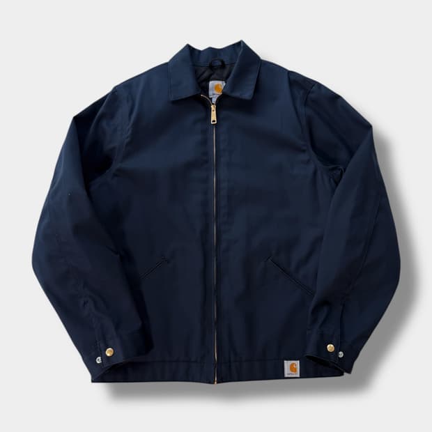 칼하트 루즈핏 네이비 트윌 코튼 워크 자켓
