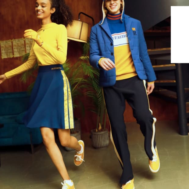 퓨처레트로 FUTURETRO 네이비 스커트S