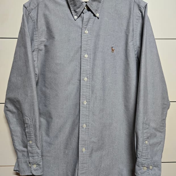 폴로 랄프로렌 신형 그레이 옥스포드 커스텀핏 셔츠