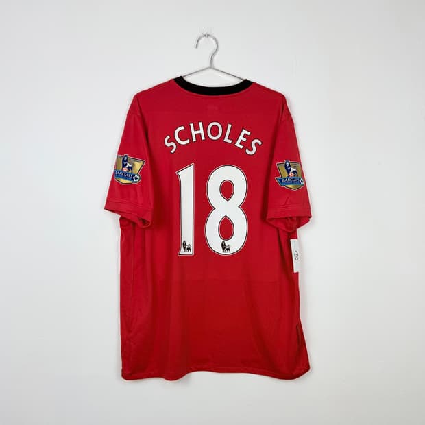 09-10 맨유 홈 스콜스 유니폼