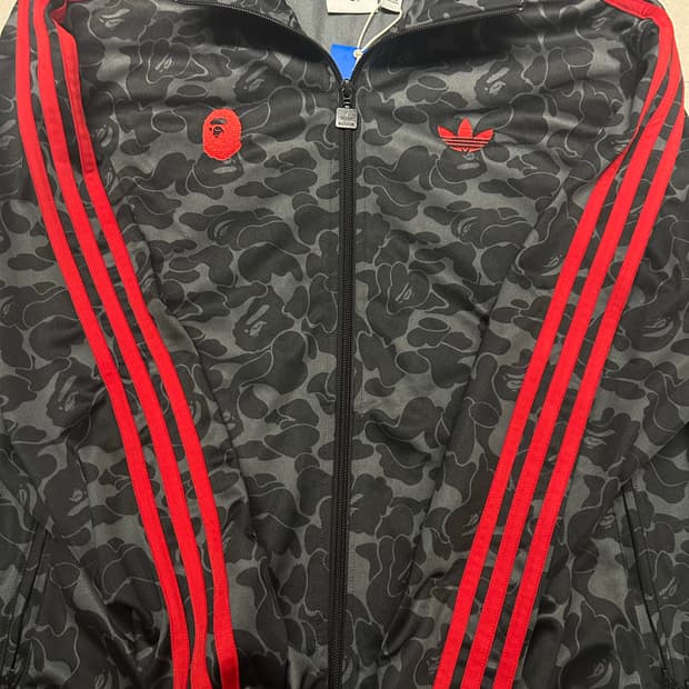 베이프 아디다스 져지 블랙