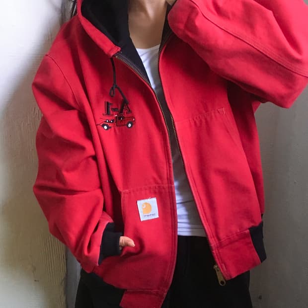 Carhartt 칼하트 90’s 덕 액티브 레드 워크 자켓