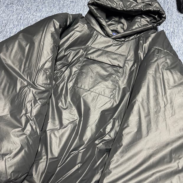 이지 갭 엔지니어드 바이 발렌시아가 퍼퍼 파카 블랙 L