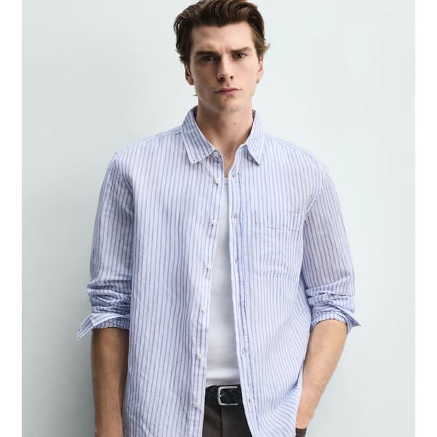 zara 자라 레귤러핏 린넨 셔츠