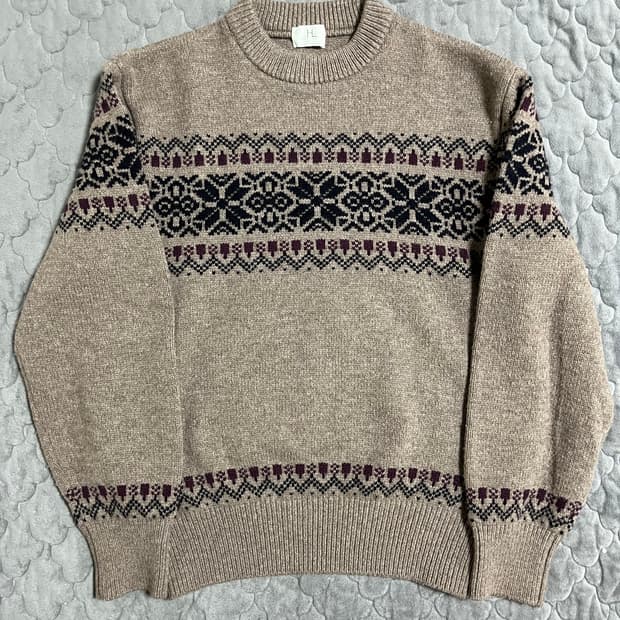 [2] HERILL 헤릴 노르딕 스웨터 베이지