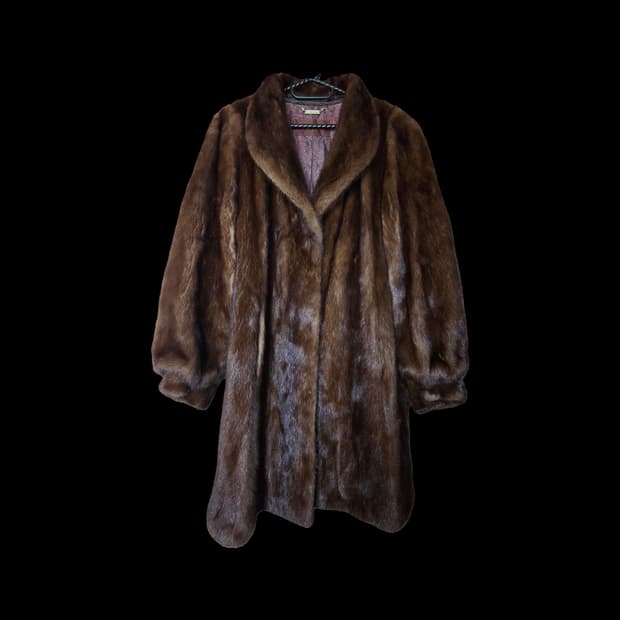 진도 로얄 사가 밍크 롱코트