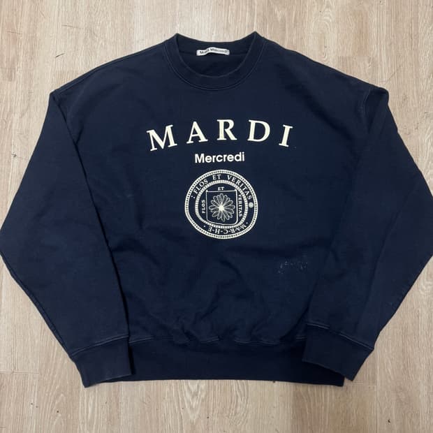 마르디메크르디 빅로고 맨투맨 FREE 