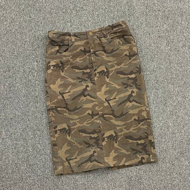 38)Japanese vintage 카모 트임 미디 스커트