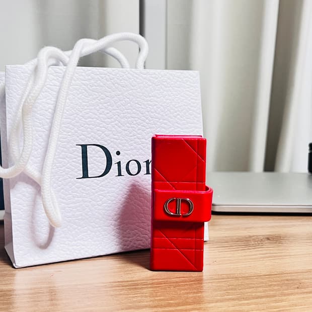 디올 가죽 립 케이스